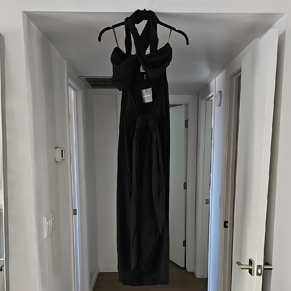 JLUXLABEL Elegant Black Backless Dress NWT Size Small
